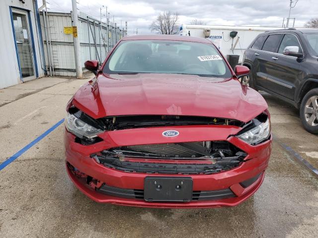 3FA6P0H77HR109533 - 2017 FORD FUSION SE BURGUNDY photo 5