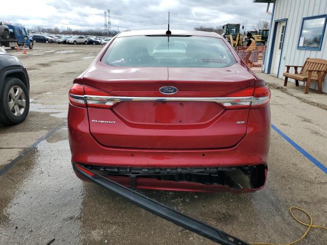 3FA6P0H77HR109533 - 2017 FORD FUSION SE BURGUNDY photo 6