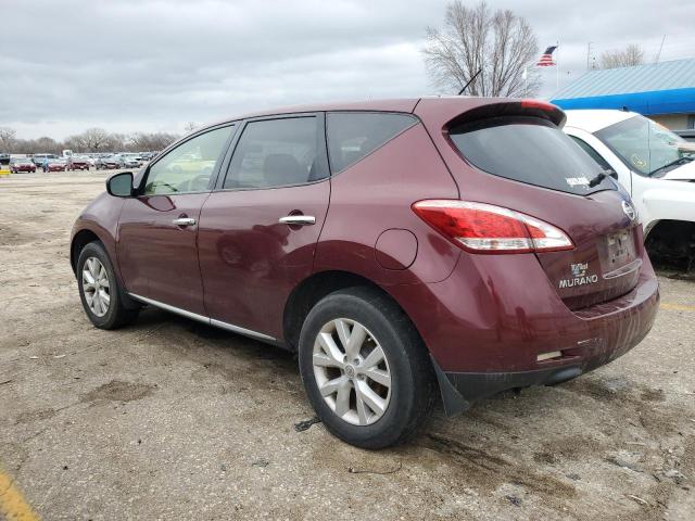 JN8AZ1MU2CW122250 - 2012 NISSAN MURANO S RED photo 2