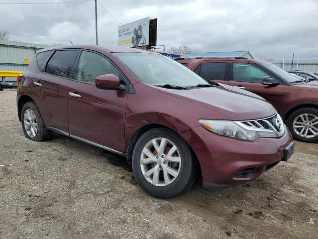 JN8AZ1MU2CW122250 - 2012 NISSAN MURANO S RED photo 4