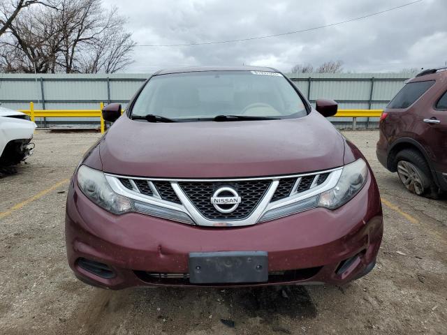 JN8AZ1MU2CW122250 - 2012 NISSAN MURANO S RED photo 5