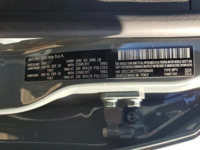 ZACCJBCT3GPD69435 - 2016 JEEP RENEGADE TRAILHAWK GRAY photo 14