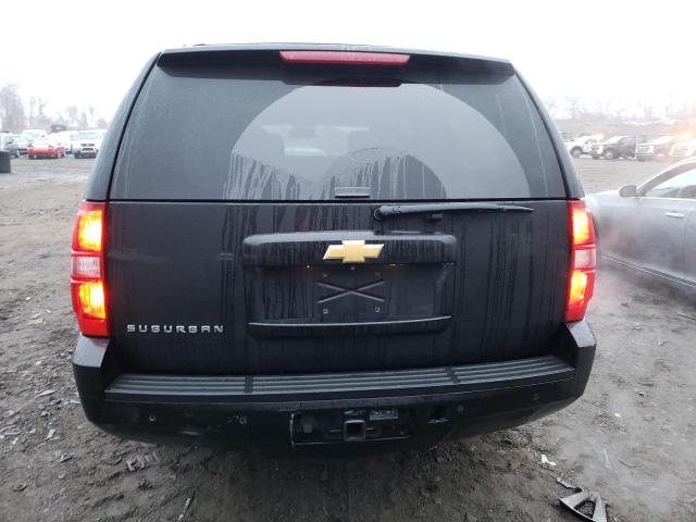 1GNSKJE71ER119054 - 2014 CHEVROLET SUBURBAN K1500 LT BLACK photo 6