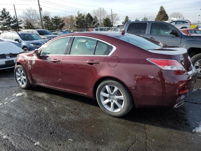 19UUA8F20CA022876 - 2012 ACURA TL BURGUNDY photo 2