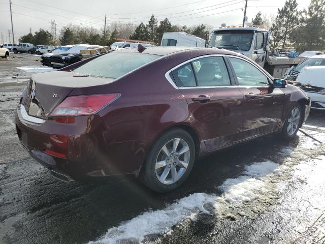 19UUA8F20CA022876 - 2012 ACURA TL BURGUNDY photo 3