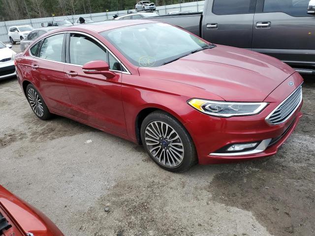 3FA6P0H9XHR137103 - 2017 FORD FUSION SE BURGUNDY photo 4