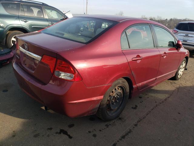 2HGFA16579H362160 - 2009 HONDA CIVIC LX BURGUNDY photo 3