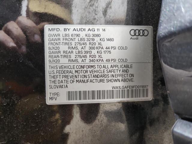 WA1LGAFE9FD011897 - 2015 AUDI Q7 PREMIUM PLUS CHARCOAL photo 13