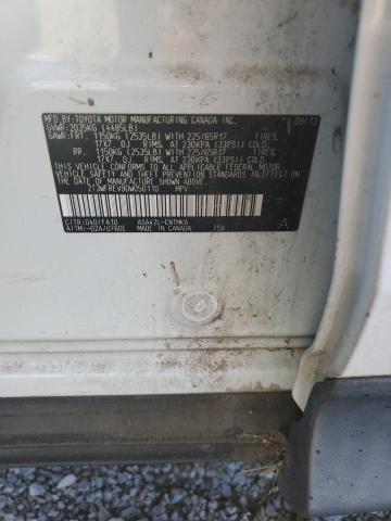 2T3WFREV9DW050110 - 2013 TOYOTA RAV4 XLE Ağ foto 12