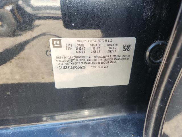 1G11C5SL3EF304226 - 2014 CHEVROLET MALIBU 1LT BLACK photo 12