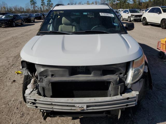 1FM5K7B84DGB13941 - 2013 FORD EXPLORER WHITE photo 5