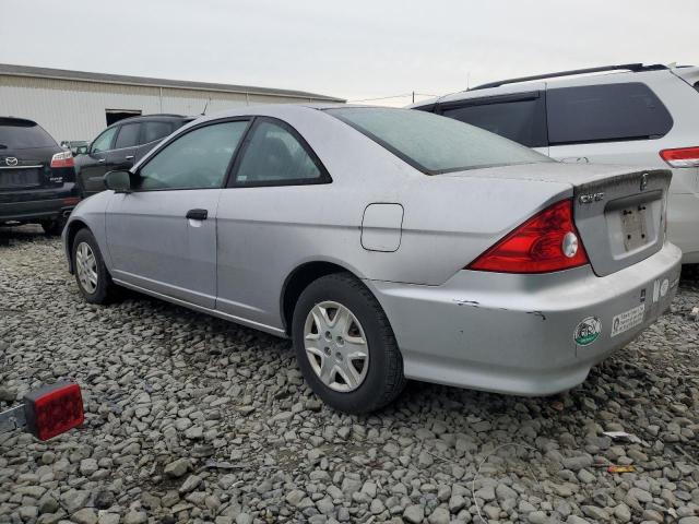 1HGEM21165L025313 - 2005 HONDA CIVIC DX VP SILVER photo 2