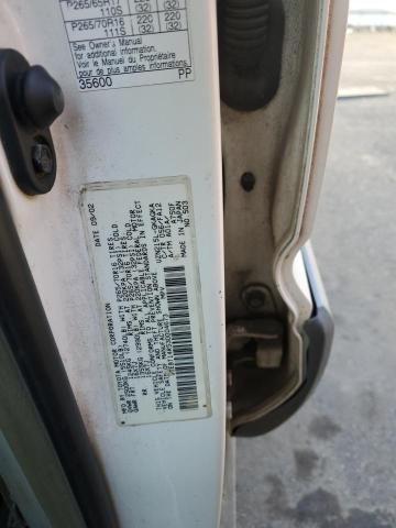 JTEBT14R530004673 - 2003 TOYOTA 4RUNNER SR5 WHITE photo 12