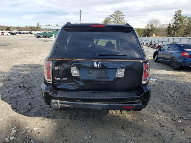 5FNYF284X8B001108 - 2008 HONDA PILOT EX BLACK photo 6