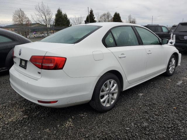 3VWD17AJ9FM299439 - 2015 VOLKSWAGEN JETTA SE WHITE photo 3