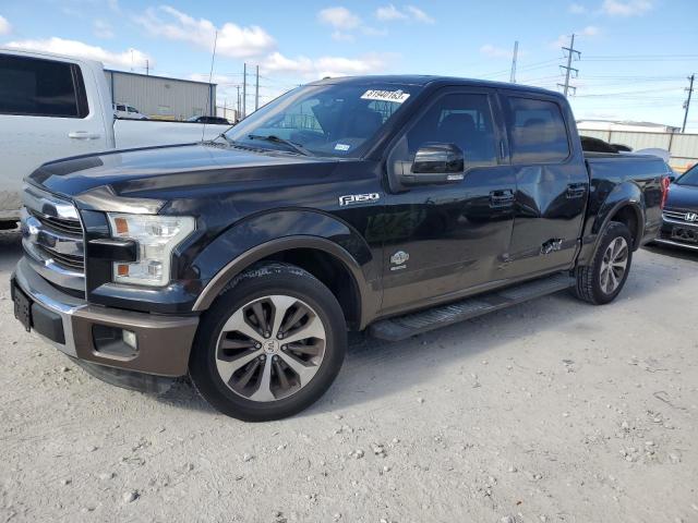 1FTEW1CG1FKD41102 - 2015 FORD F150 SUPERCREW BLACK photo 1