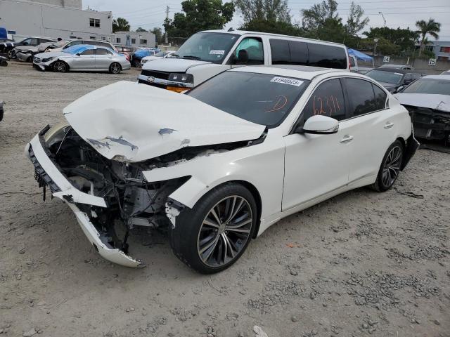 JN1BV7AP4FM357152 - 2015 INFINITI Q50 BASE WHITE photo 1