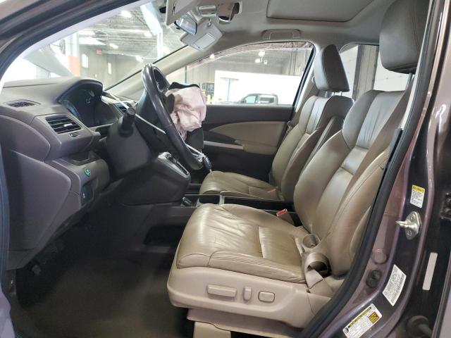 5J6RM4H78CL016934 - 2012 HONDA CR-V EXL 棕色 照片 7