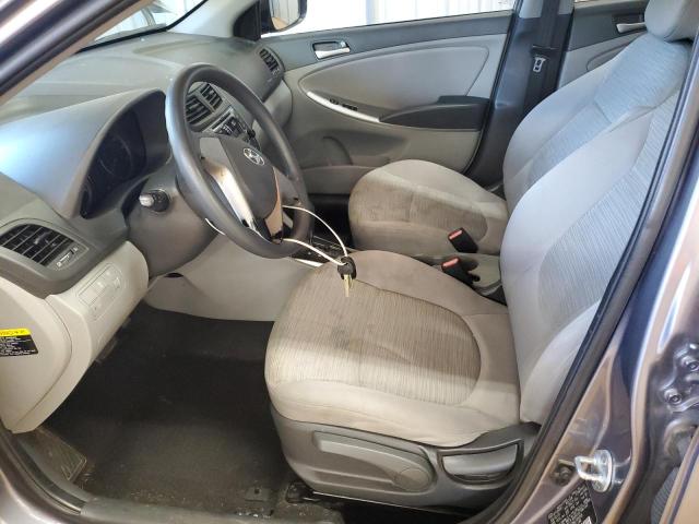 KMHCT4AE8GU104336 - 2016 HYUNDAI ACCENT SE GRAY photo 7