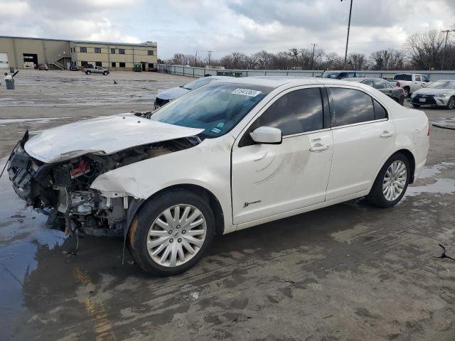 3FADP0L35AR130334 - 2010 FORD FUSION HYBRID WHITE photo 1