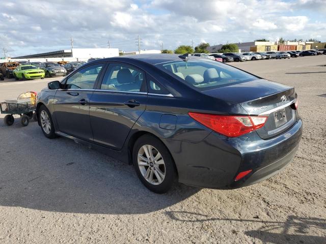 5NPEB4ACXEH934998 - 2014 HYUNDAI SONATA GLS BLUE photo 2