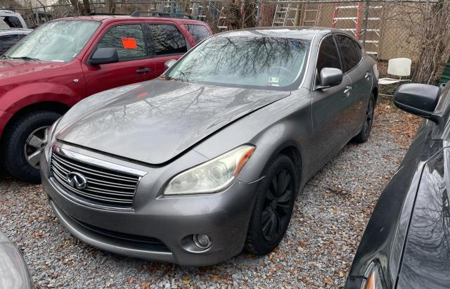 JN1AY1AR6BM570809 - 2011 INFINITI M56 X GRAY photo 2