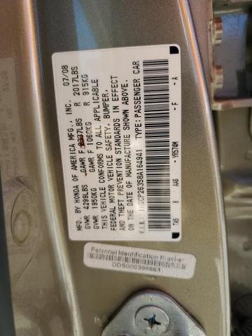 1HGCP26358A164941 - 2008 HONDA ACCORD LX GOLD photo 12