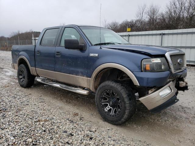 1FTPW14594KC05884 - 2004 FORD F150 SUPERCREW BLUE photo 4