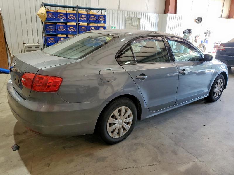 3VW2K7AJ9DM299880 - 2013 VOLKSWAGEN JETTA BASE GRAY photo 3
