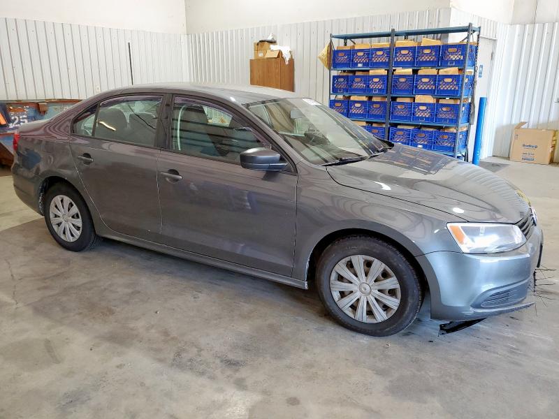 3VW2K7AJ9DM299880 - 2013 VOLKSWAGEN JETTA BASE GRAY photo 4