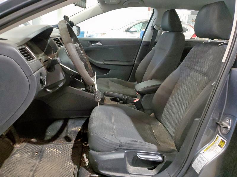 3VW2K7AJ9DM299880 - 2013 VOLKSWAGEN JETTA BASE GRAY photo 7