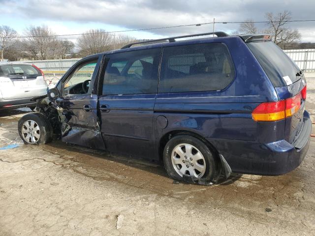 5FNRL18623B130591 - 2003 HONDA ODYSSEY EX BLUE photo 2