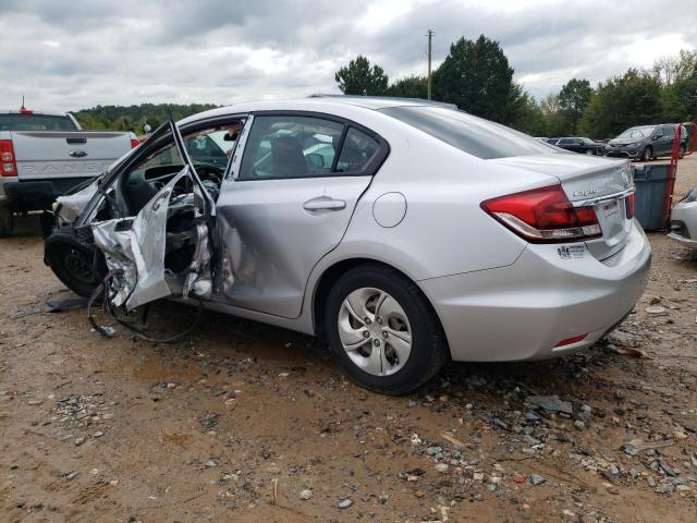 19XFB2F51DE232249 - 2013 HONDA CIVIC LX SILVER photo 2