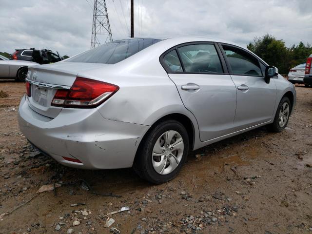 19XFB2F51DE232249 - 2013 HONDA CIVIC LX SILVER photo 3
