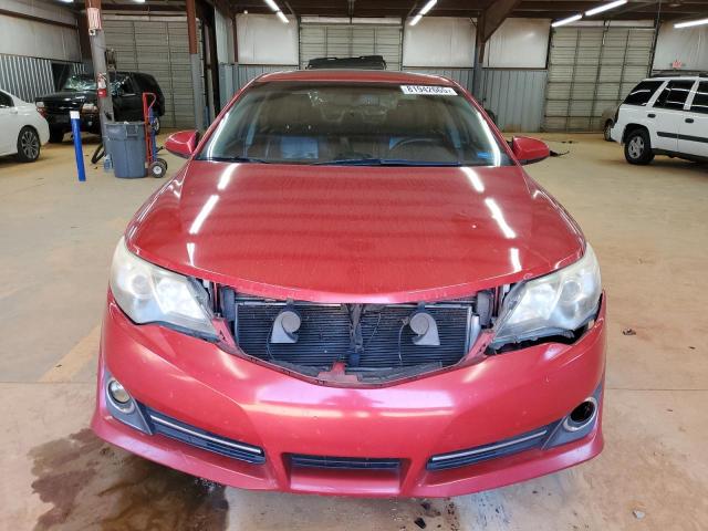 4T1BK1FK0CU521939 - 2012 TOYOTA CAMRY SE 红色 照片 5