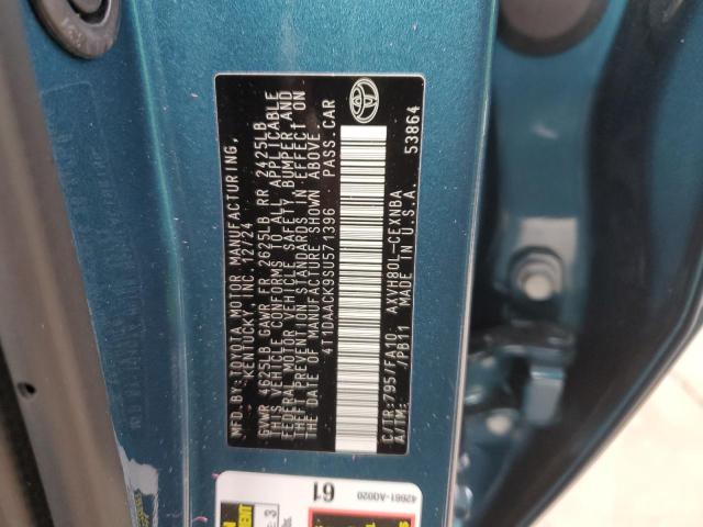 4T1DAACK9SU571396 - 2025 TOYOTA CAMRY XSE 青色 照片 12