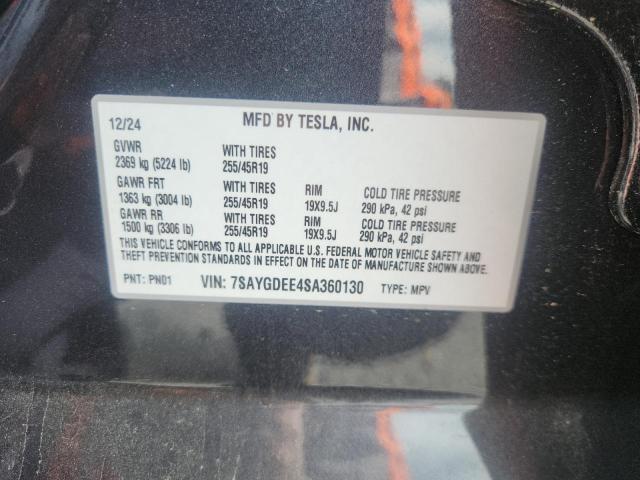 7SAYGDEE4SA360130 - 2025 TESLA MODEL Y Grau Foto 13
