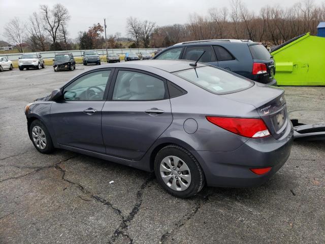 KMHCT4AE3GU063145 - 2016 HYUNDAI ACCENT SE GRAY photo 2