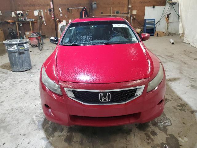 1HGCS12839A024009 - 2009 HONDA ACCORD EXL RED photo 5