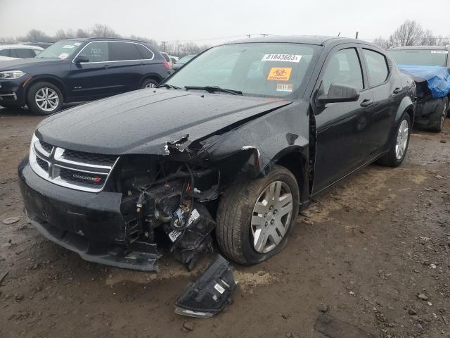 1C3CDZAB7DN722780 - 2013 DODGE AVENGER SE BLACK photo 1