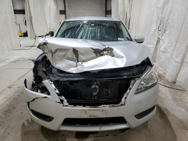 3N1AB7AP9FL645831 - 2015 NISSAN SENTRA S SILVER photo 5