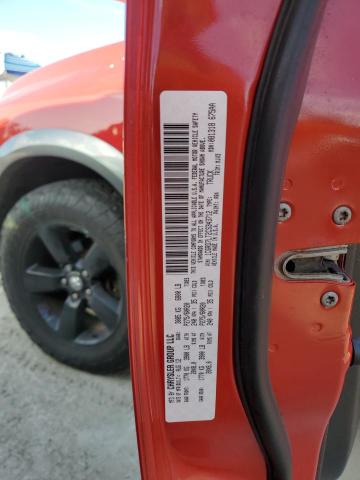 1C6RD7LT2CS343712 - 2012 DODGE RAM 1500 SLT RED photo 10