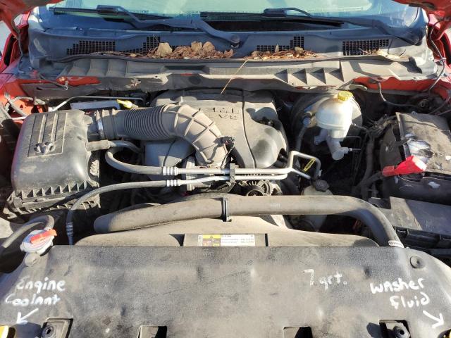 1C6RD7LT2CS343712 - 2012 DODGE RAM 1500 SLT RED photo 7