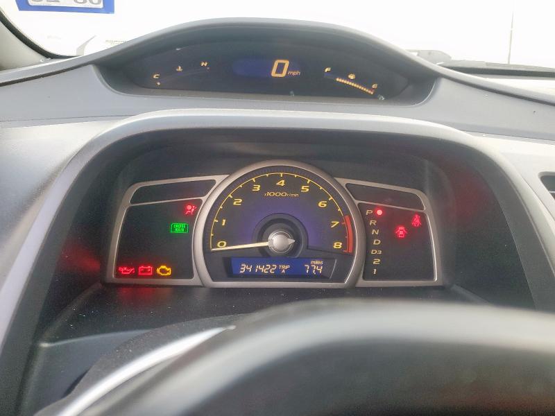 2HGFA16558H346070 - 2008 HONDA CIVIC LX SILVER photo 9