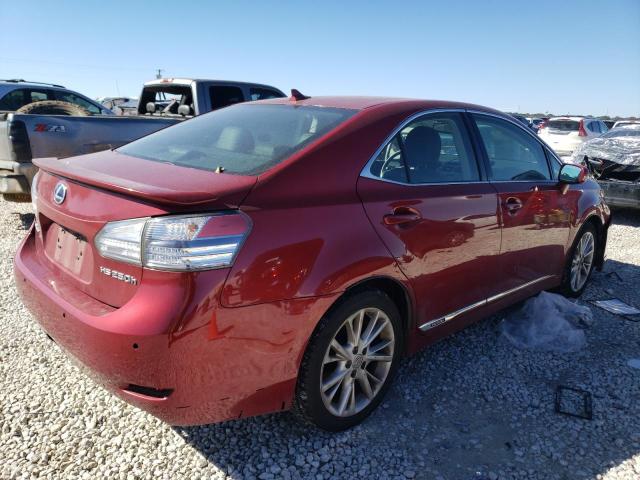 JTHBB1BA6A2023348 - 2010 LEXUS HS 250H RED photo 3