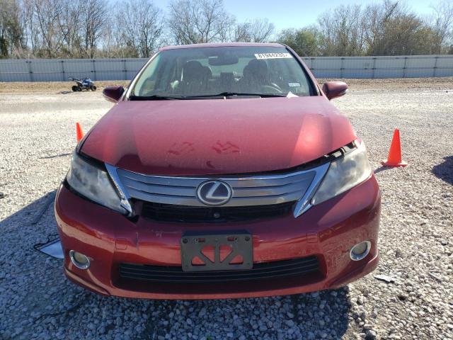 JTHBB1BA6A2023348 - 2010 LEXUS HS 250H RED photo 5