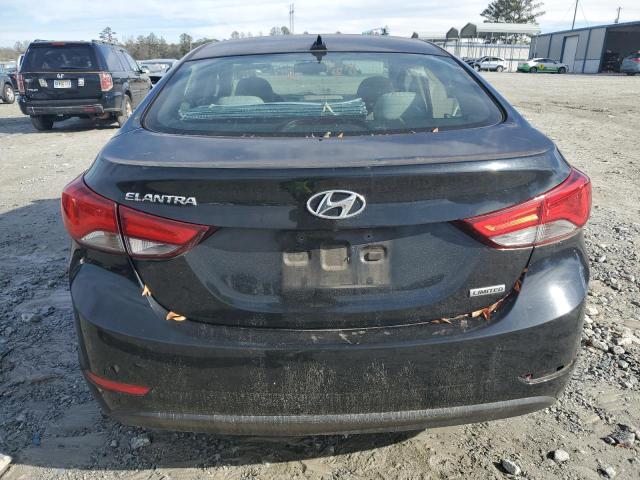 5NPDH4AE9EH497930 - 2014 HYUNDAI ELANTRA SE BLACK photo 6