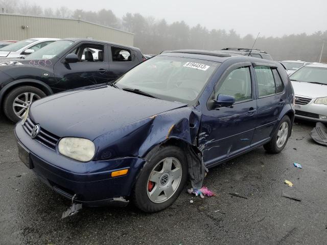 9BWGK61J524068783 - 2002 VOLKSWAGEN GOLF GLS BLUE photo 1