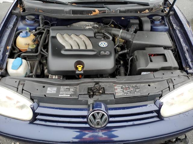 9BWGK61J524068783 - 2002 VOLKSWAGEN GOLF GLS BLUE photo 11