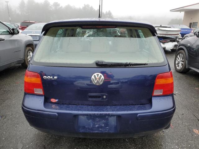 9BWGK61J524068783 - 2002 VOLKSWAGEN GOLF GLS BLUE photo 6